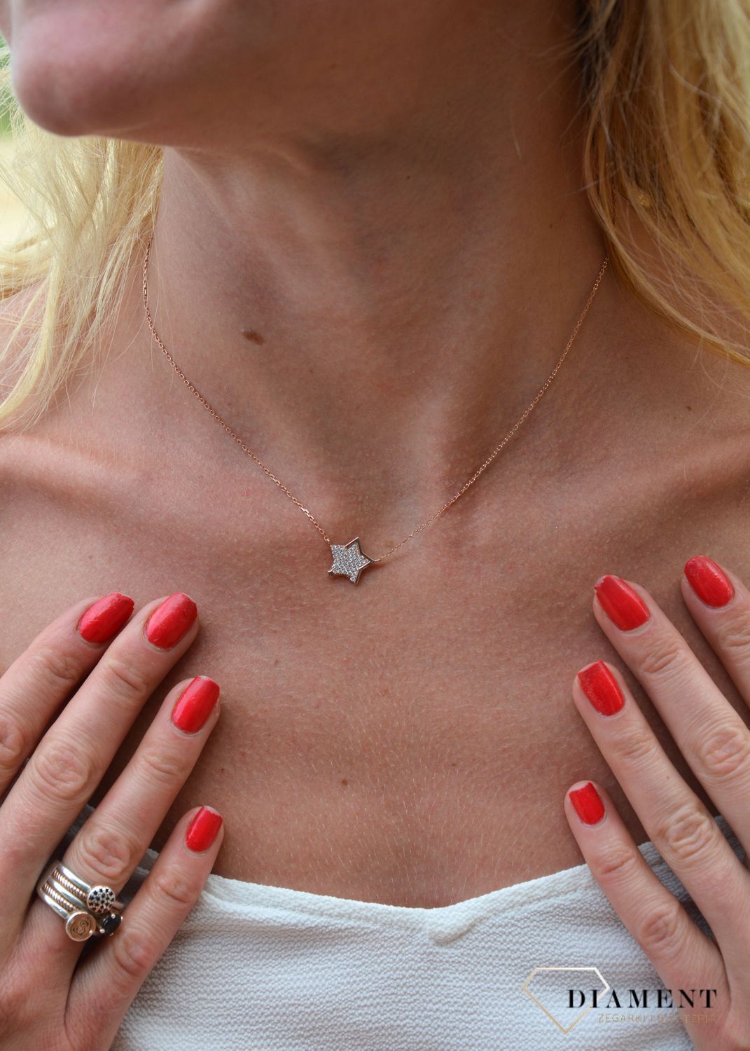 Naszyjnik srebrny 925 'Gwiazdka w różowym złocie' N BY 209 061w.jpg